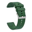 For OPPO Watch X2 Mini Silicone Watch Cover Integrated Diamond Texture Silicone Watch Band(Dark Green) - 3