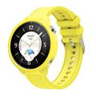 For OPPO Watch X2 Mini Silicone Watch Cover Integrated Diamond Texture Silicone Watch Band(Yellow) - 1