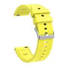 For OPPO Watch X2 Mini Silicone Watch Cover Integrated Diamond Texture Silicone Watch Band(Yellow) - 3