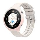 For OPPO Watch X2 Mini Silicone Watch Cover Integrated Diamond Texture Silicone Watch Band(Starlight+Pink) - 1