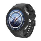 For OPPO Watch X2 Mini Silicone Watch Cover Integrated Stitched Silicone Watch Band(Black) - 2
