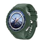 For OPPO Watch X2 Mini Silicone Watch Cover Integrated Stitched Silicone Watch Band(Army Green) - 2
