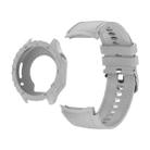 For OPPO Watch X2 Mini Silicone Watch Cover Integrated Stitched Silicone Watch Band(Gray) - 1