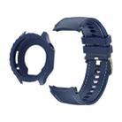 For OPPO Watch X2 Mini Silicone Watch Cover Integrated Stitched Silicone Watch Band(Midnight Blue) - 1