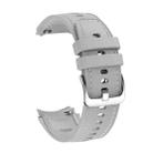 For OPPO Watch X2 Mini Stitched Silicone Watch Band(Gray) - 3