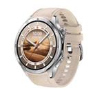 For OPPO Watch X2 Mini Stitched Silicone Watch Band(Desert Silver) - 1