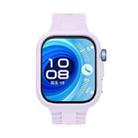 For Huawei Watch Fit 4 Silicone Watch Cover Integrated Wave Texture Silicone Watch Band(Purple) - 2