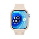 For Huawei Watch Fit 4 Silicone Watch Cover Integrated Wave Texture Silicone Watch Band(Ivory White) - 3