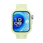For Huawei Watch Fit 4 Silicone Watch Cover Integrated Wave Texture Silicone Watch Band(Green) - 3
