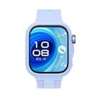 For Huawei Watch Fit 4 Silicone Watch Cover Integrated Wave Texture Silicone Watch Band(Light Blue) - 3