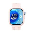 For Huawei Watch Fit 4 Pro Silicone Watch Cover Integrated Wave Texture Silicone Watch Band(Light Pink) - 3