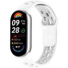For  Xiaomi Smart Band 10 / 9 / 8 Honeycomb Hole Breathable TPU Watch Band(White) - 1