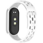 For  Xiaomi Smart Band 10 / 9 / 8 Honeycomb Hole Breathable TPU Watch Band(White) - 2