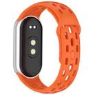 For  Xiaomi Smart Band 10 / 9 / 8 Honeycomb Hole Breathable TPU Watch Band(Orange) - 2
