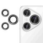 For Huawei Pura 80 Pro / Pro+ Kalebol No Flicker Ultra-Thin Individual Camera Lens Tempered Glass Film(Black) - 1