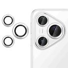 For Huawei Pura 80 Pro / Pro+ Kalebol No Flicker Ultra-Thin Individual Camera Lens Tempered Glass Film(Silver) - 1
