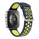 For Huawei Watch Fit4 Pro / Fit4 / Fit3 Round Holes Two Color Silicone Watch Band(Ceylon Yellow) - 2