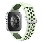 For Huawei Watch Fit4 Pro / Fit4 / Fit3 Round Holes Two Color Silicone Watch Band(Mint Green) - 2
