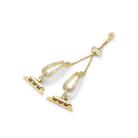 For Apple Watch 46mm / 49mm / 45mm / 44mm U-Shaped Diamond Bracelet Zinc Alloy Watch Band(Gold) - 3