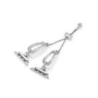 For Apple Watch 42mm / 41mm / 40mm / 38mm U-Shaped Diamond Bracelet Zinc Alloy Watch Band(Silver) - 3