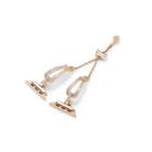 For Apple Watch 42mm / 41mm / 40mm / 38mm U-Shaped Diamond Bracelet Zinc Alloy Watch Band(Rose Gold) - 3