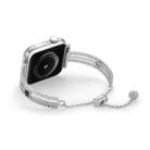 For Apple Watch 42mm / 41mm / 40mm / 38mm White Stone Love Bracelet Zinc Alloy Watch Band(Silver) - 2
