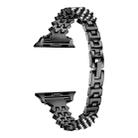 For Apple Watch 46mm / 49mm / 45mm / 44mm Rhombic Diamond Zinc Alloy Watch Band(Black) - 2