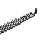 For Apple Watch 42mm / 41mm / 40mm / 38mm Rhombic Diamond Zinc Alloy Watch Band(Black) - 3
