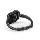 For Apple Watch 46mm / 49mm / 45mm / 44mm Metal Bracelets Zinc Alloy Watch Band(Black) - 2