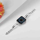 For Apple Watch 42mm / 41mm / 40mm / 38mm Metal Bracelets Zinc Alloy Watch Band(Silver) - 3