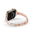 For Apple Watch 42mm / 41mm / 40mm / 38mm Metal Bracelets Zinc Alloy Watch Band(Rose Gold) - 2