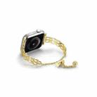 For Apple Watch 42mm / 41mm / 40mm / 38mm Double Ring Chain Zinc Alloy Watch Band(Gold) - 2