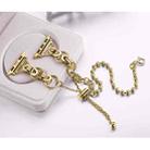 For Apple Watch 46mm / 49mm / 45mm / 44mm Double Circle Beaded Chain Zinc Alloy Watch Band(Gold) - 3
