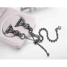 For Apple Watch 42mm / 41mm / 40mm / 38mm Double Circle Beaded Chain Zinc Alloy Watch Band(Black) - 3