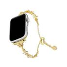 For Apple Watch 46mm / 49mm / 45mm / 44mm Four Leaf Clover Diamond Zinc Alloy Watch Band(Gold) - 1