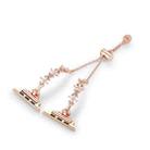 For Apple Watch 46mm / 49mm / 45mm / 44mm Four Leaf Clover Diamond Zinc Alloy Watch Band(Rose Gold) - 3