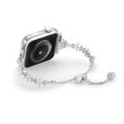 For Apple Watch 42mm / 41mm / 40mm / 38mm Four Leaf Clover Diamond Zinc Alloy Watch Band(Silver) - 2