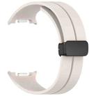 For Samsung Galaxy Watch8 / Watch8 Classic Fold Magnetic Buckle Silicone Watch Band(Starlight Gray) - 3