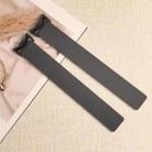 For Xiaomi Smart Band 10 / 9 / 8 Lychee Texture Soft Magnetic Silicone Watch Strap(Gray) - 2