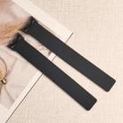 For Xiaomi Smart Band 10 / 9 / 8 Lychee Texture Soft Magnetic Silicone Watch Strap(Black) - 2