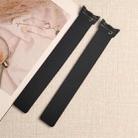 For Xiaomi Smart Band 10 / 9 / 8 Lychee Texture Soft Magnetic Silicone Watch Strap(Black) - 3