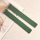 For Xiaomi Smart Band 10 / 9 / 8 Lychee Texture Soft Magnetic Silicone Watch Strap(Green) - 2