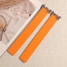 For Xiaomi Smart Band 10 / 9 / 8 Lychee Texture Soft Magnetic Silicone Watch Strap(Orange) - 3