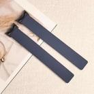 For Xiaomi Smart Band 10 / 9 / 8 Lychee Texture Soft Magnetic Silicone Watch Strap(Dark Blue) - 2