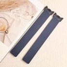 For Xiaomi Smart Band 10 / 9 / 8 Lychee Texture Soft Magnetic Silicone Watch Strap(Dark Blue) - 3