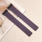 For Xiaomi Smart Band 10 / 9 / 8 Lychee Texture Soft Magnetic Silicone Watch Strap(Purple) - 2