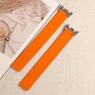 For Xiaomi Smart Band 10 / 9 / 8 Lychee Texture Soft Magnetic Silicone Watch Strap(Starlight Orange) - 3