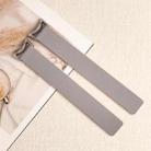 For Xiaomi Smart Band 10 / 9 / 8 Lychee Texture Soft Magnetic Silicone Watch Strap(Gray Orange) - 2