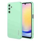 For Samsung Galaxy A16 4G / 5G ENKAY Liquid Silicone Soft Shockproof Phone Case(Light Green) - 1
