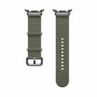 For Samsung Galaxy Watch8 / Watch8 Classic Steel Buckle Striped Elastic Nylon Watch Band(Army Green) - 3